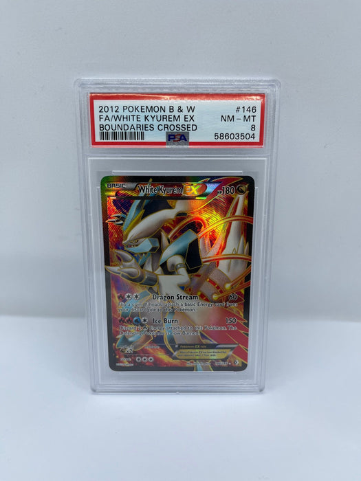 White Kyurem EX 146/149 PSA 8 Graded Rare Pokemon Card (2012 Pokemon B & W)
