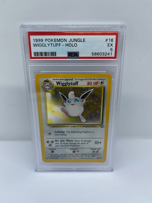 Wigglytuff 16/64 PSA 5 Graded Rare Pokemon Card (1999 Pokemon Jungle)