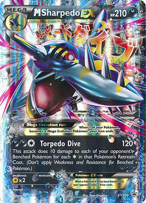 Pokemon XY Promo Card: Mega Sharpedo EX JUMBO XY200