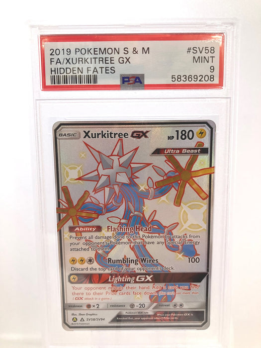 Xurkitree GX SV58/SV94 PSA 9 Mint Graded Pokemon Card